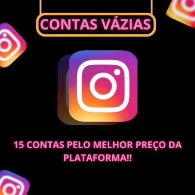 ✅👻CONTAS VAZIAS👻 ✅|* LEIA A DESCRINÇÃO *