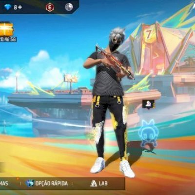 Conta free fire muito gemada