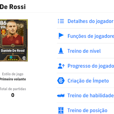 Conta efootball com De Rossi 105