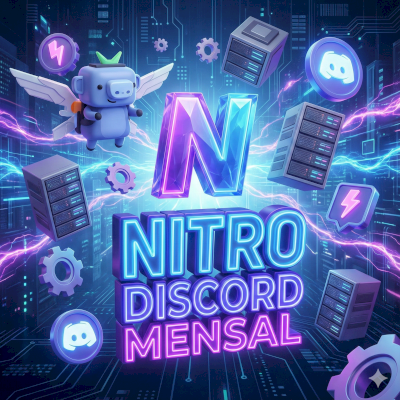 🟣 NITRO GAMING 1 MÊS (LINK PROMO) 🔗 | + 2 Boosts 🚀