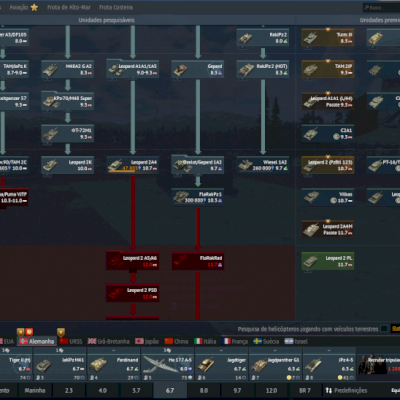 Conta de war thunder lv 100 com varias skins, tanques pagos e moitas