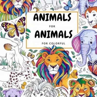 Animais Fantástico E-book Para colorir Infantil