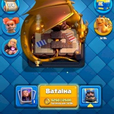 Vendo conta Clash Royale 6 anos de jogo cartas elite e 1 k e meio de gemas