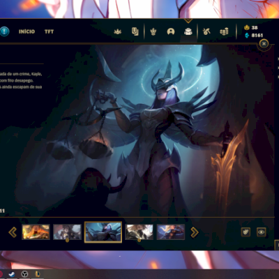 Conta since 2010, 437 SKINS | • Kayle Juíza (SKIN DE 2011, LIMITADA E RARÍSSIMA)