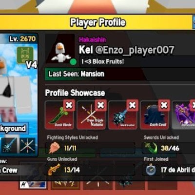 Conta parada de blox fruit com muita coisa!!