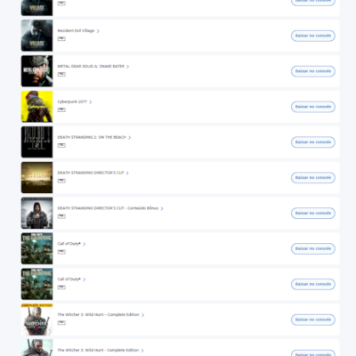 Conta Playstation com mais de 10 jogos comprados e PSN Extra até Outubro de 2027