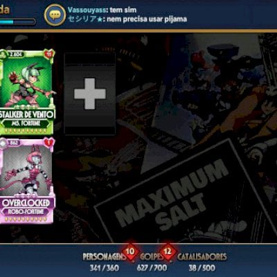 Conta skullgirls level 47 com 6 Dimas e vários ouros