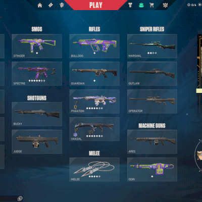 CONTA VALORANT FA faca kuronami