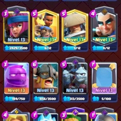 Conta clash royale 12mil trofeus