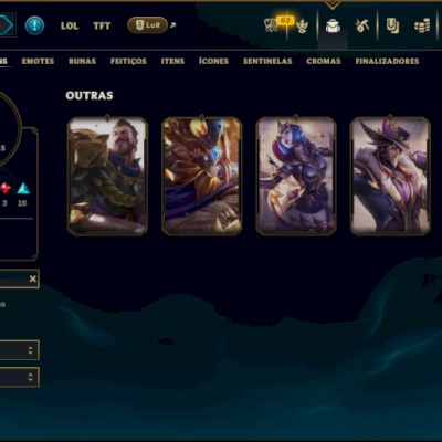 Prata 3 com 90 Champs e 65 Skins ( MID / SUP / ADC )