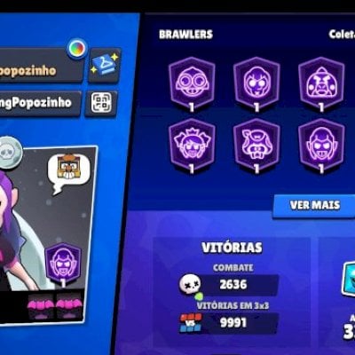 Uma conta do clash,  e uma do brawly star , logada no mesmo email