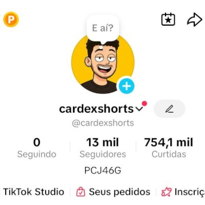 Conta Tiktok - Programa de recompensas + Tiktok Shop