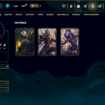 Unranked com 150 Champs e 71 Skins ( MID / JG / ADC )