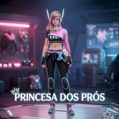 CONJUNTO PRINCESA PROS LV 15OU+  +TROCA NICK + 20K OURO [NO SEU EMAIL]