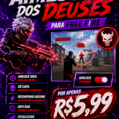 AIMLOCK DNS FF MOBILE – POR R$5,99 🎯