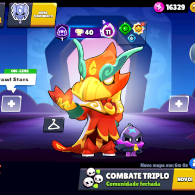 Conta Brawl stars 31k de troféus e muitos personagens e skins