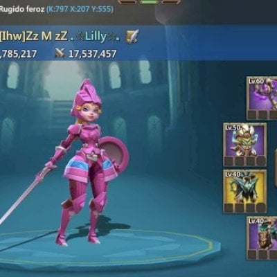 1,5B LORDS MOBILE.  40M TROPAS. 150KGEMAS