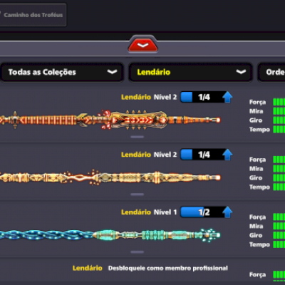 CONTA 8 BALL POOL RARA E ANTIGA,12 LENDÁRIOS 1 BI DE MOEDAS.