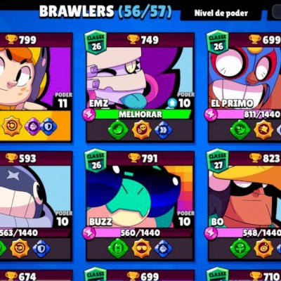 Conta brawl star gemada