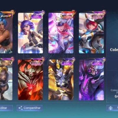 Conta mobile legends Full heróis/emblemas