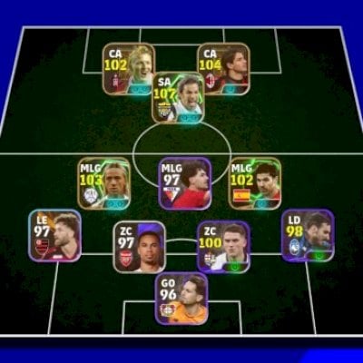 Efootball mobile contas