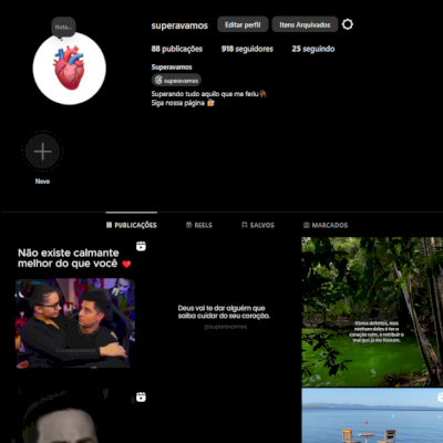 PERFIL DO INSTAGRAM COM @ LIMPO E ÚNICO