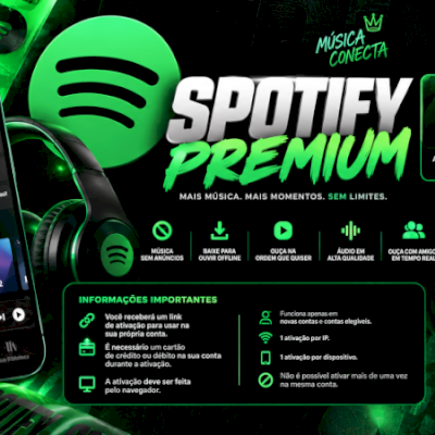 CONTA SPOTIFY 3 MESES - CONTA INDIVIDUAL