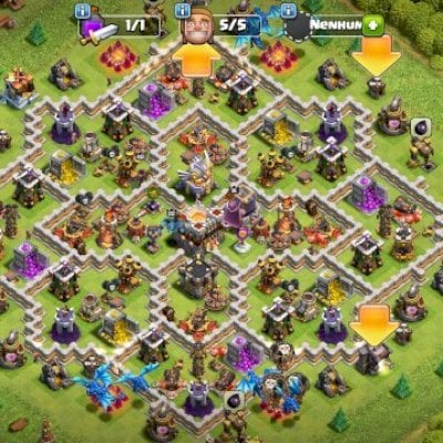 clash of clans cv11 nível 119