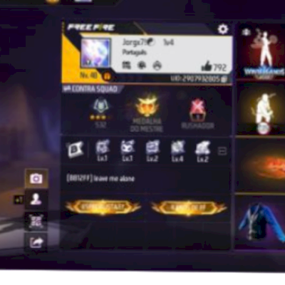 Conta de ff gemada barata