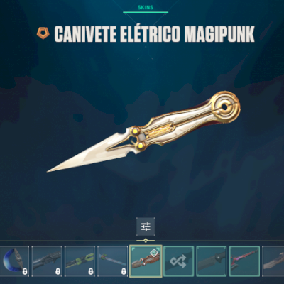 Conta Plat 3 c/ 7 skins compradas e 8 de passe (faca magipunk)