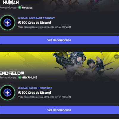 Completa de Missoes Do Discord
