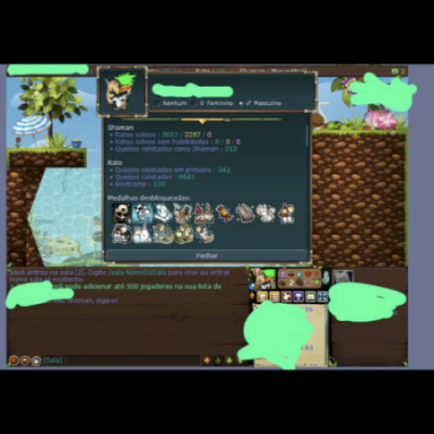 Conta de transformice antiga com alguns pelos