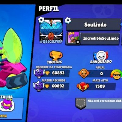 Conta épica 3 anos 60K Brawl Stars