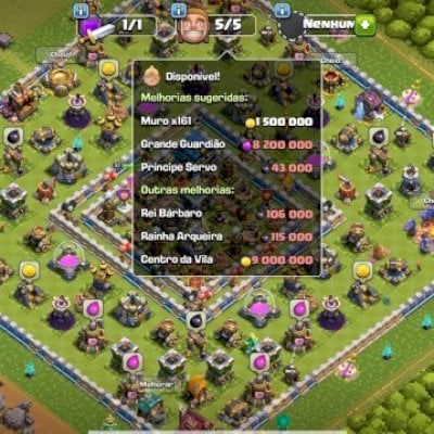 CV 12 TROPAS E DEFESAS 100%FULL; NOME ALTERÁVEL; 3 EQUIP ÉPICOS; APRENDIZ 4 ++++