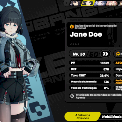 Conta ZZZ Com Jane Doe, Vivian, Yi xuan e Astra Yao.