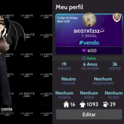 conta de avakin