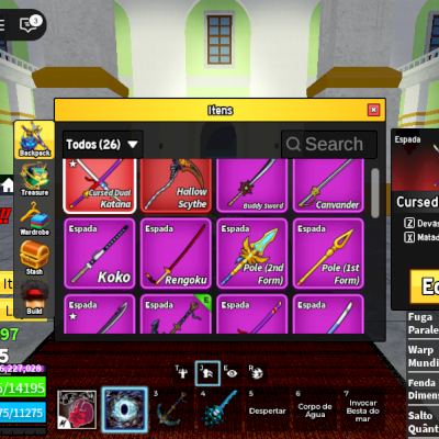 Conta do Roblox, com todos os hakis lendarios