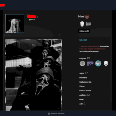 CONTA STEAM NIVEL 20 COM MAIS DE R$ 1100 REAIS GASTOS (DAYZ, SQUAD, DBD E MAIS)