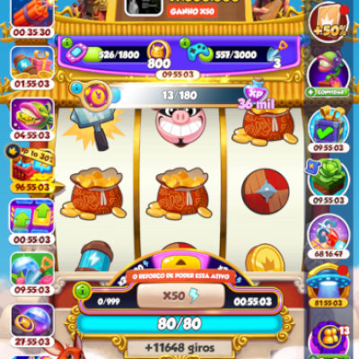 🔥 VENDE-SE CONTA DE COIN MASTER - NÍVEL 116 / + de 11 MIL GIROS! 🔥