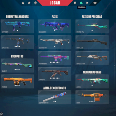 Conta mais de 1400 reais gastos. 3 Vandal, 3 Phantom , 3 Facas e muito mais.