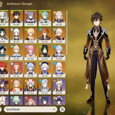 Conta AR56 24 Personagens 5*