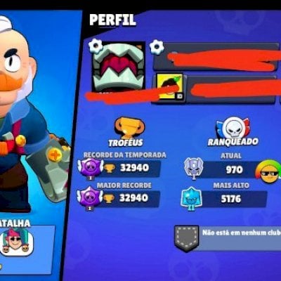 CONTA DE BRAWL STARS GEMADA E ANTIGA