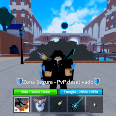 Vendo essa conta que contém blox fruits entre outros jogos