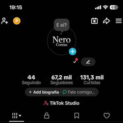 CONTA TIKTOK - 70K SEGUIDORES E 2.6M DE VIEWS REAIS! LIVE E LINK NA BIO LIBERADO
