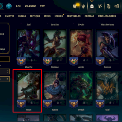 Mono Vex 1 Milhao de Maestria+208 Skins+ Cromas+ 3 Skins da Vex+2 Miticas Boas