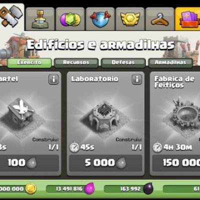 CONTA CLASH OF CLANS CV 12