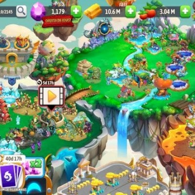 Dragon city conta de quando o jogo lançou com 1179 gemas mais de 10m de ouro 3m
