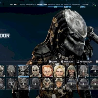 CONTA COM SKINS DE HALLOWEEN