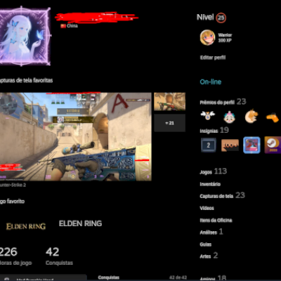 Conta steam com mais de 100 jogos