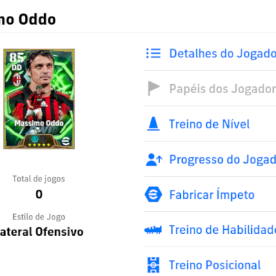 Conta Efootball com Massimo Oddo 104